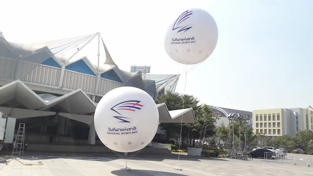 บอลลูนโฆษณา ผลงานติดตั้งจริงโดย BalloonWork 7