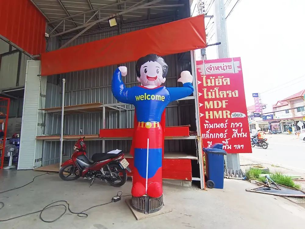 ตุ๊กตาโบก ผลงานติดตั้งจริงโดย BalloonWork 16