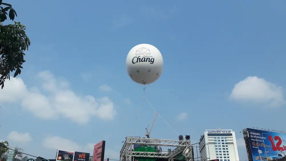 บอลลูนอัดแก๊สลอยฟ้า ผลงานติดตั้งจริงโดย BalloonWork 1