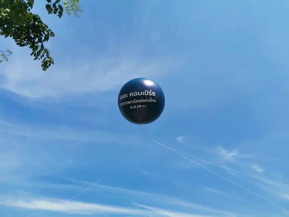 บอลลูนอัดแก๊สลอยฟ้า ผลงานติดตั้งจริงโดย BalloonWork 4