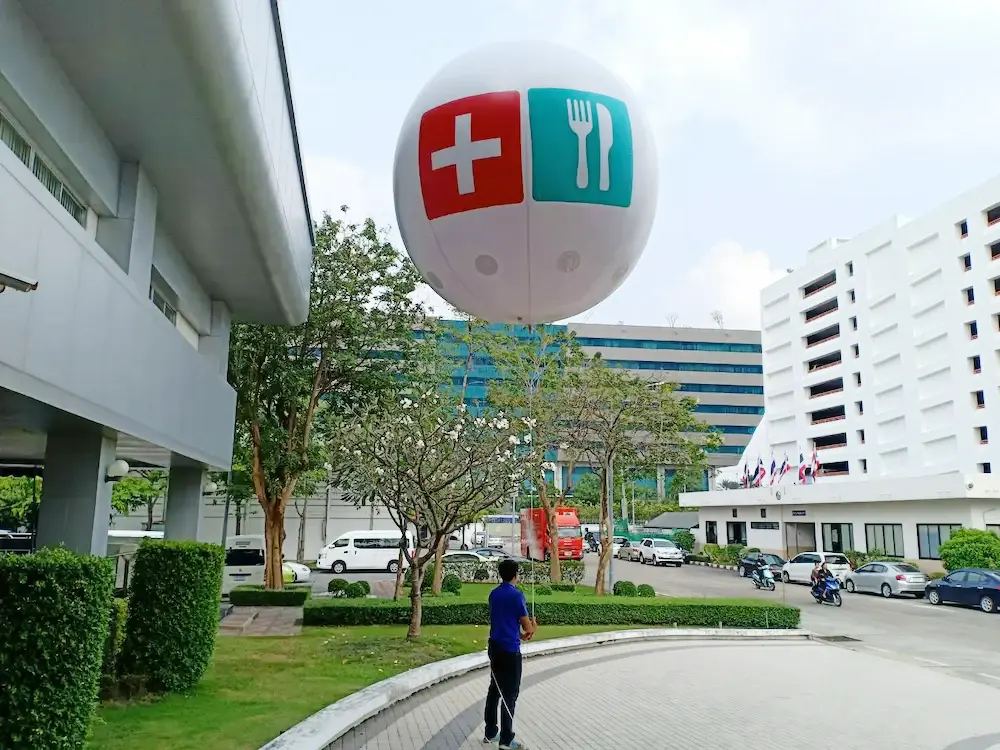 บอลลูนอัดแก๊สลอยฟ้า ผลงานติดตั้งจริงโดย BalloonWork 8